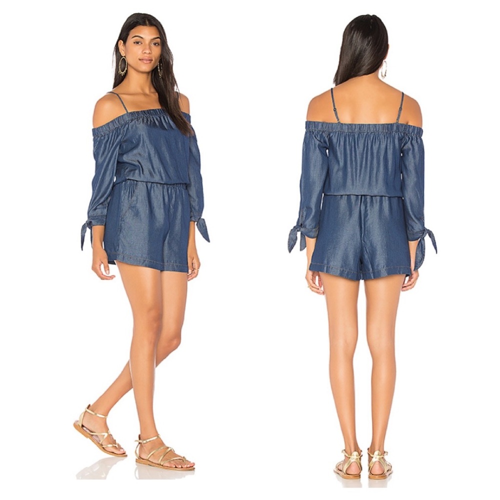 Chambray Denim Romper By Splendid. Size Small - image 2